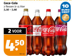  coca-cola cola 2 10 coca flessen liter cent light original taste 