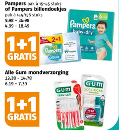  g.u.m. pampers interdentale ragers billendoekjes tandenstokers 1 2 14 99 4050 pak stuks baby dry water aqua fall gum mondverzorging soft picks original 