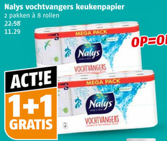  nalys keukenpapier 1 2 8 vochtvangers pakken rollen mega pack 