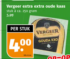  vergeer kaas 250 oude stuk ca. 5.99 kilo holland gouda 