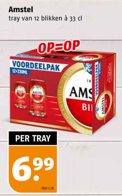  amstel blikjes bier 12 33 tray blikken sence bil liter 