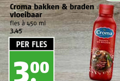  croma olie en vetten 450 bakken braden vloeibaar fles ml 30 