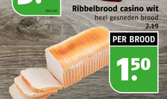  brood 150 liter ribbelbrood casino wit gesneden 