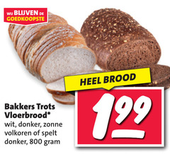  brood bakkers trots vloerbrood wit donker zonne volkoren spelt 