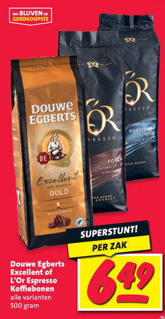  douwe egberts l or koffiebonen 5 100 500 excellent gold r presso forza fortissimo espresso zak 