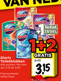  glorix toiletblok 1 2 5 toiletblokken water soorten stuk white rose tefal zegel pack 