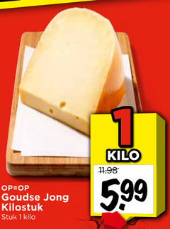  kaas 1 goudse jong stuk kilo 5 99 