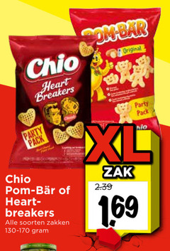  chio zoutjes heart breakers party pack pom bear soorten zakken bar original xl zak 1 69 