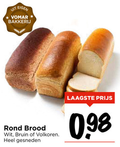  brood bakkerij rond wit bruin volkoren gesneden 