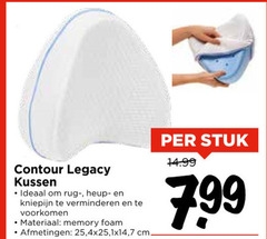  contour legacy kussen rug- heupband verminderen materiaal memory foam 25 7 cm stuk 