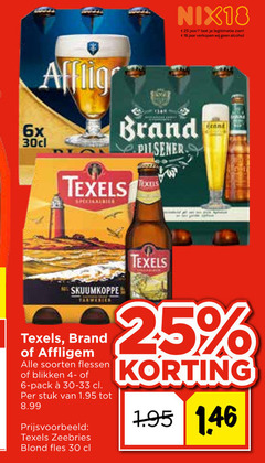  texels affligem brand speciaalbieren 6 18 25 30 nix18 jaar legitimatie alcohol pilsener 6x texas skuumkoppe soorten flessen blikken pack stuk zeebries blond fles 