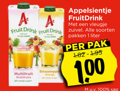  appelsientje fruitdrank 1 100 fruit drink vleugje zuivel soorten multifruit sinaasappel change pakken liter pak 00 sap 