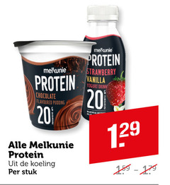  melkunie pudding zuivelsnack 20 protein chocolate flavoured koeling stuk strawberry vanilla yoghurt drink 