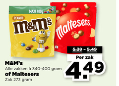  maltesers m en ms chocoladepindas chocolade peanut maxi zakken zak 