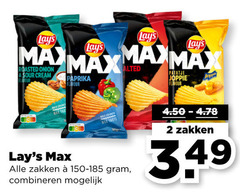  lays chips 2 roasted onion sour cream paprika flavour patatje joppie may tas zakken combineren 