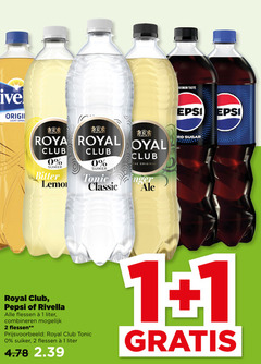  pepsi rivella royal club frisdrank cola 1 2 licht spray taste roya suiker bitter lemon tonic classic original sugar flessen liter combineren 