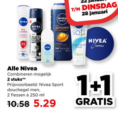  nivea douchegel bodylotion deodorant 1 2 5 22 24 28 31 250 men dry comfort black white fresh natural sport effect formule body face shower gel 250ml januari soft hydraterende 75ml creme combineren stuks flessen ml 