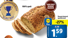  brood 20 26 100 spelt warme bakker batard speltbrood jan 