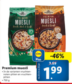  muesli 20 26 50 750 crownfield premium fruits nuts fi high fibre vruchten noten pitten jan 