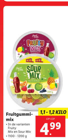  snoep fruity mix sour 1 2 kilo 