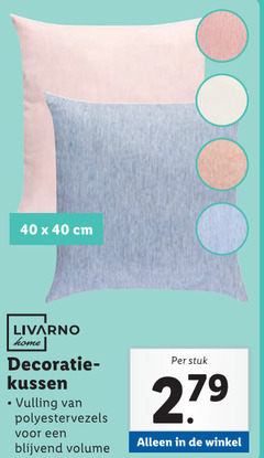  sierkussens 40 cm livarno home decoratie kussen vulling polyestervezels volume stuk 