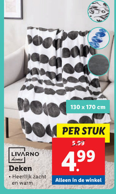  plaid cm nok livarno home deken zacht warm 5.99 stuk 