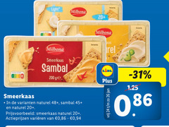  milbona smeerkaas 24 26 200 light 20 sambal ge naturel 48 45 varieeren vrij jan 