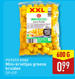  krieltjes 600 xxl potato king mini nutri score groene kruiden ge voorgekookte aardappelen bakken airfryer easy meal 