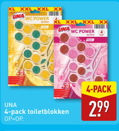  una toiletblok 4 xl xxl xx wc power lemon active stuks flower pack toiletblokken 