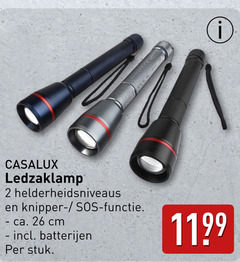  zaklamp 2 26 ledzaklamp helderheidsniveaus knipper sos functie ca. cm batterijen stuk 