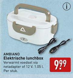  lunchbox 12 elektrische verwarmt voedsel netadapter l stuk 