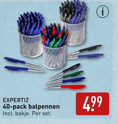  pennen 40 pack balpennen bakje 