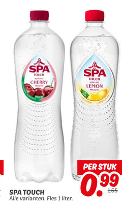  spa en fruit fruitdrank 1 touch cherry lemon fles liter stuk 99 