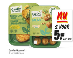  garden gourmet vegetarisch 2 falafel spinazie kaas rondo escalope fromage epinards rijst riz gouda source protein spices high 