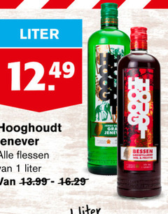  hooghoudt jenever 1 liter flessen bessen 