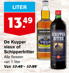  schipperbitter de kuyper kruidenbitter vieux 1 liter flessen schipper bitter 