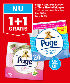  page toiletpapier 1 2 16 24 schoon sensitive pakken rollen 3d wave textuur bewezen resultaat voordeel pak kussentjes comfortabel aloe vera extract 