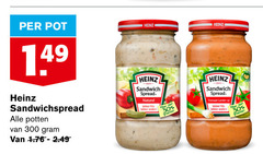  heinz sandwich spread 300 pot sandwichspread potten naturel fris groenten tomaat lente 