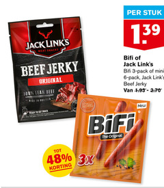  jack links bifi bierworstjes 3 6 48 100 meat snacks beef original high protein ready to snack new nathalie smoked stuk pack mini 3x 