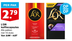  douwe egberts l or koffiecups 8 10 279 pak espresso passione rossa maranello koffiecapsules pakken stuks italian style roast aluminium capsules lungo profondo intensity 