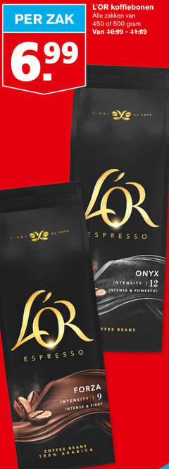  douwe egberts l or koffiebonen 9 12 100 450 500 zak zakken du mcafee cafe espresso onyx intensity intense beans forza fiery coffee arabica 