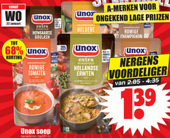  unox soep 11 22 55 100 januari rijkgevuld hongaarse goulash tango romige tomaten zongedroogde tomaat mascarpone basilicum zak ml rijk vezels eiwitten groenten serveersuggestie heldere merken lage hollandse erwten katenspek rookworst beter leven champignon 