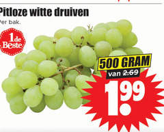  druiven 500 pitloze witte bak 