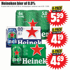  heineken 0.0 blikjes bier 6 19 33 50 100 pack blik varieeren 5.99 pils goudgele rakker hit 500ml le koude biertje go kou gele beer malt orig honneur diplome amsterdam gerst draagt duurzame teelt groene energie 