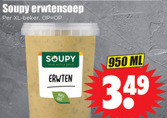  soep 950 erwtensoep xl beker soup with smile erwten verse ml 