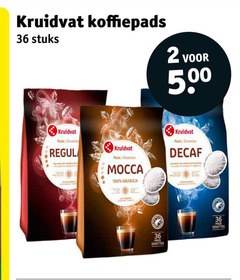  kruidvat huismerk koffiepads 2 36 100 stuks 50 pads posities mocca arabica decaf 