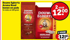  douwe egberts koffiebonen koffiepads 2 500 aroma rood bonen pads stuks meester douw koffiebranders evenwichtig rond joure familie 