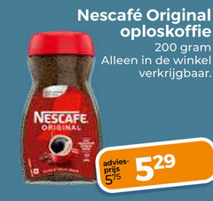  nescafe oploskoffie 200 original 