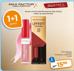  max factor rimmel cosmetica lipstick mascara 1 2 24 make up artists assortiment lipfinity lip colour thrill gloss top coat stuks 