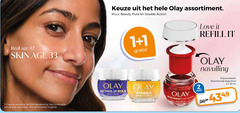  olaz gezichtsverzorging 1 2 24 33 42 50 real visage skin combinatie combinaties olay assortiment beauty fluid double action love it navulling retinol night cream vitamin regenerist ml 